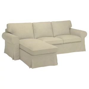 3 személyes Ektorp kanapéhuzat bal oldali fekvőfotellal - Hanna bézs