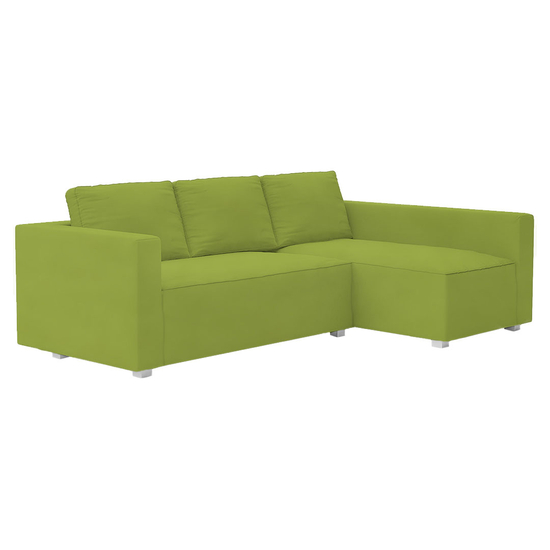 Manstad kanapé huzat jobb oldali ágyneműtartóval - Hanna zöld