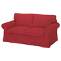 Kép 1/3 - Ektorp kanapéhuzat 2 személyes kinyitható (nagyobb modell) - Hanna piros