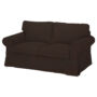 Kép 1/3 - Ektorp kanapéhuzat 2 személyes kinyitható (nagyobb modell) - Hanna sötétbarna