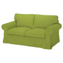Kép 1/3 - Ektorp kanapéhuzat 2 személyes kinyitható (nagyobb modell) - Hanna zöld