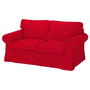 Kép 1/3 - Ektorp kanapéhuzat 2 személyes kinyitható (nagyobb modell)  - MV piros