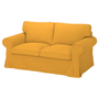 Kép 1/3 - Ektorp kanapéhuzat 2 személyes kinyitható (nagyobb modell) - Hanna sárga