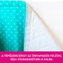 Kép 5/6 - Fehér alapon türkizzöld csillagos falvédő